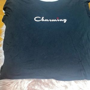 Black charming garage shirt